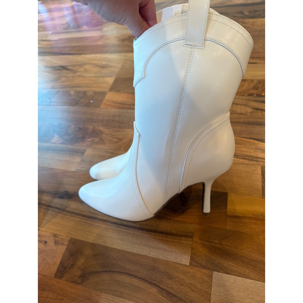 Sonoma Womens Haloa Bone White Western Heeled Ankle Boots Size 8 Med NEW fall - Picture 4 of 6